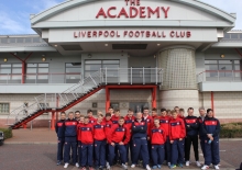 Reprezentacja U-15 odwiedziła Akademię Liverpool FC